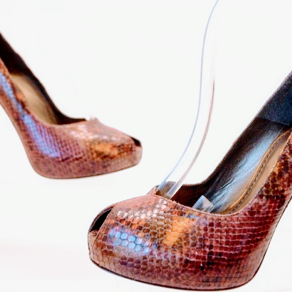 Stuart Weitzman Snake Skin Stillettos